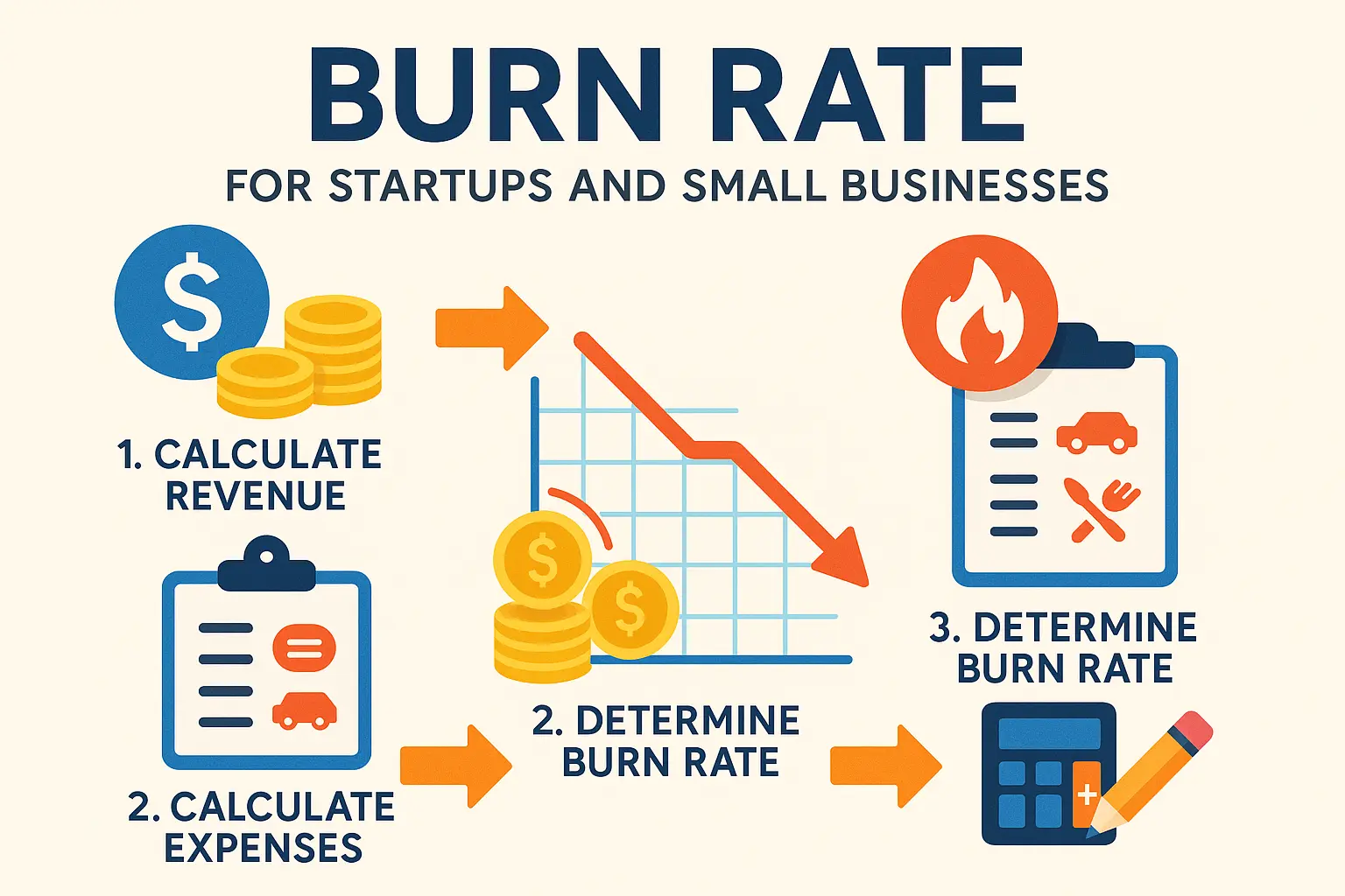 How to Calculate Burn Rate: Step-by-Step for Startups and Small Businesses