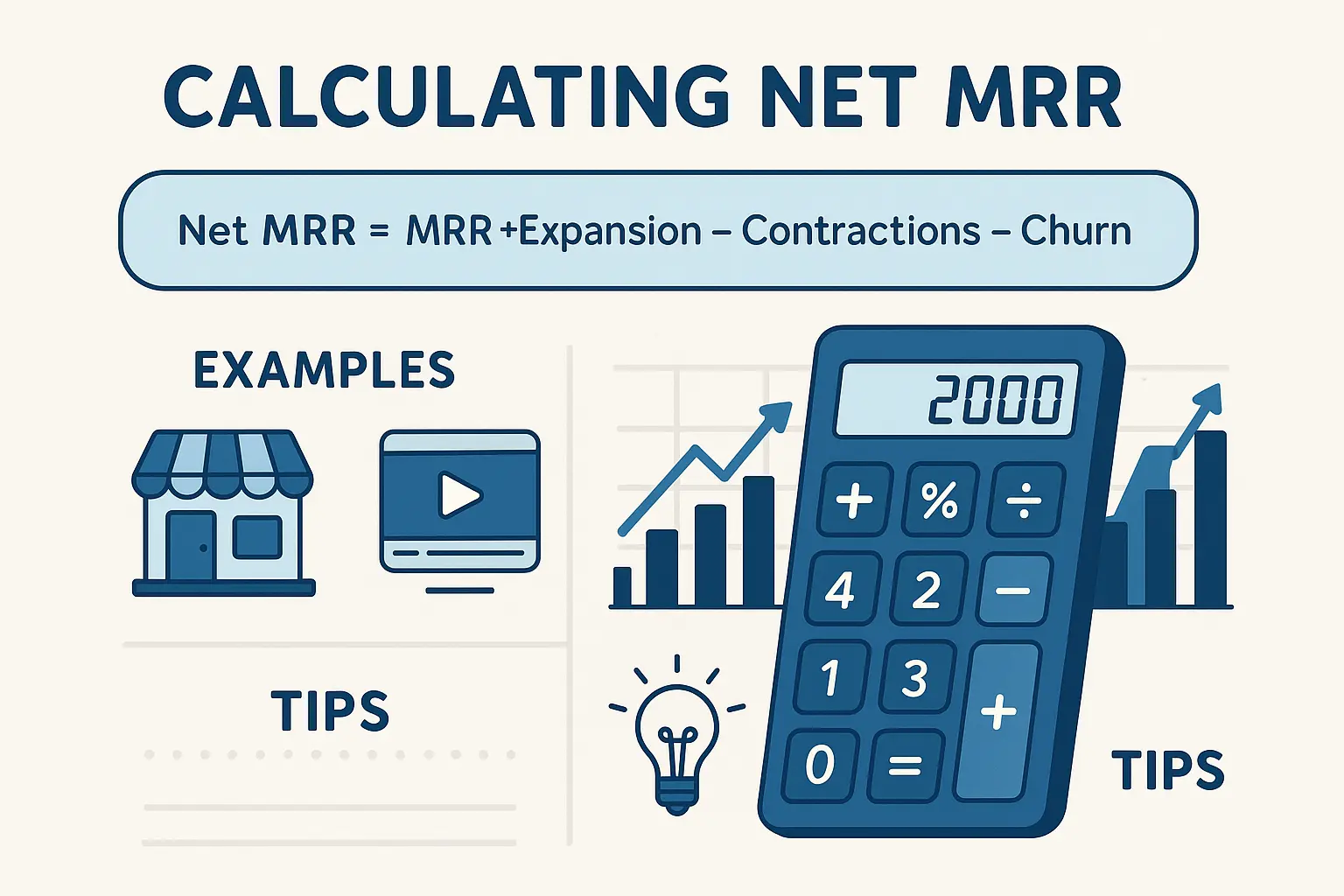 How to Calculate Net MRR: Formula, Examples, and Tips